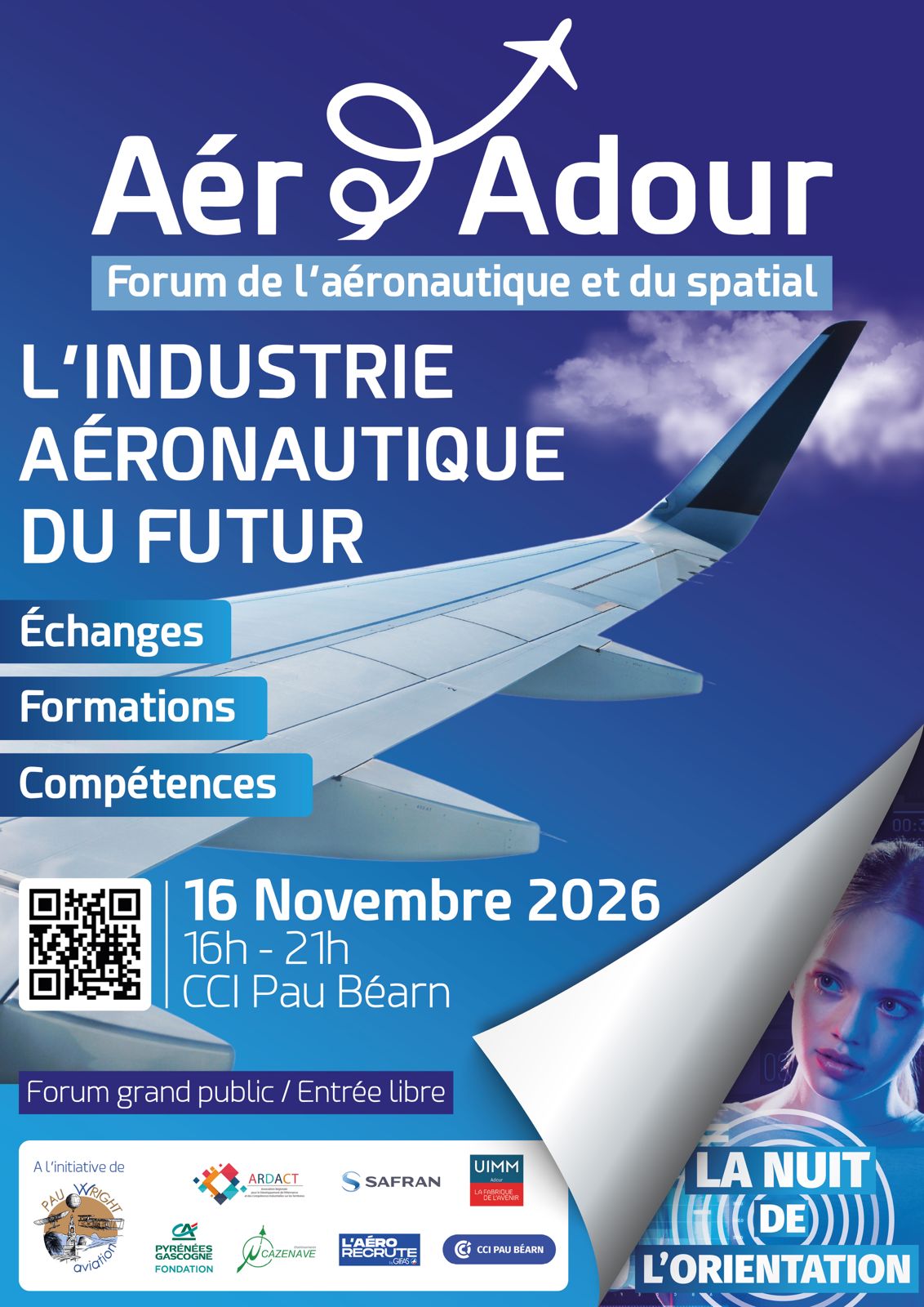 Affiche Aéroadour 2026 - Forum de l'aéronautique et du spatial